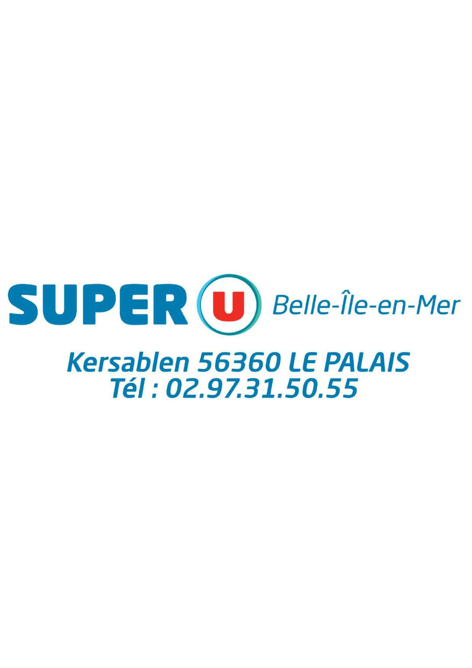 Logo Super U de Belle-Île